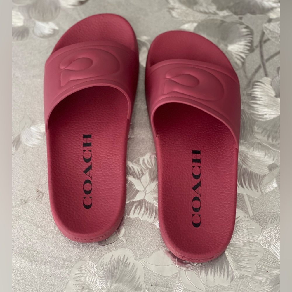 Coach Rubber Slide
